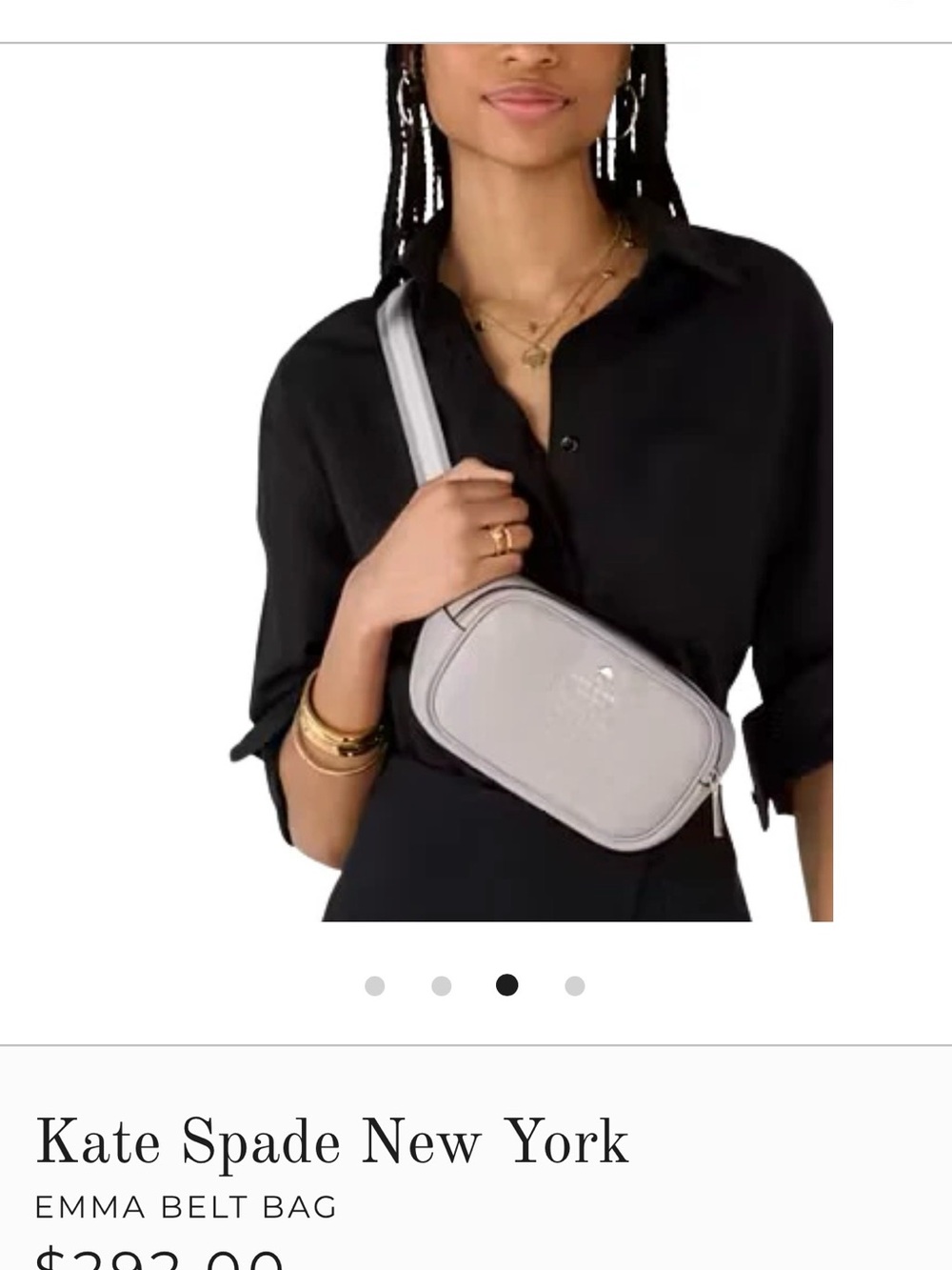 Kate Spade New York pebbled leather belt or crossbody bag
EMMA BELT BAG